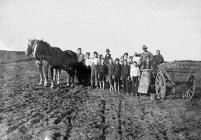 Foto af kartofelsamler (ikke Skodsbøl) 1922