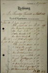 Regning fra Rudolf Kastesen